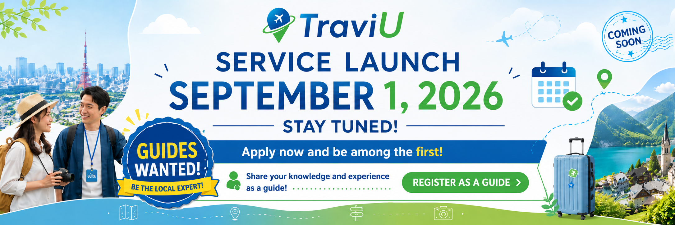 TraviU Service Launch September 1, 2026 Guides Wanted